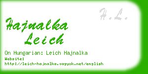hajnalka leich business card